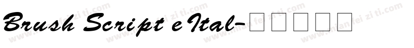 Brush Script e Ital字体转换